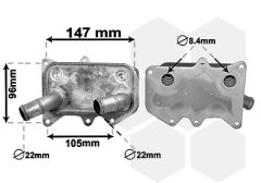 VAN WEZEL 83003215 — Radiator ulei motor