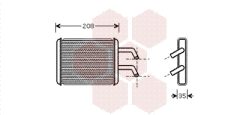 VAN WEZEL 83006045 — Радиатор печки