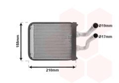 VAN WEZEL 83006067 — Радиатор печки