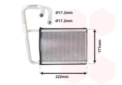 VAN WEZEL 83006076 — Radiator încălzire habitaclu