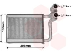 VAN WEZEL 83006197 — Радиатор печки