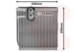 VAN WEZEL 8300V199 — Evaporator aer condiționat