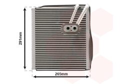 VAN WEZEL 8300V292 — Evaporator aer condiționat