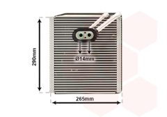 VAN WEZEL 8300V294 — Испаритель кондиционера