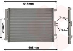 VAN WEZEL 83015702 — Radiator aer condiționat
