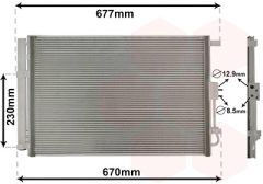 VAN WEZEL 83015703 — Radiator aer condiționat