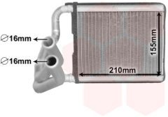 VAN WEZEL 83016701 — Radiator încălzire habitaclu