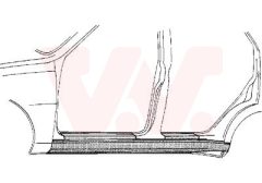 VAN WEZEL 5880103 — Накладка порога