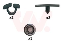 VAN WEZEL 0374797 — Set de montaj capotă