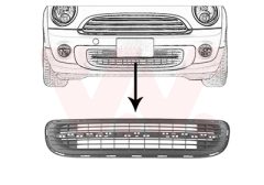 VAN WEZEL 0508590 — Grilă de ventilație bară de protecție