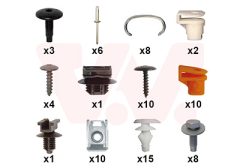 VAN WEZEL 0991794 — Set de montaj bară de protecție
