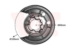 VAN WEZEL 1651373 — Щиток тормозного диска