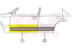 VAN WEZEL 1734176 — Дверь кузова