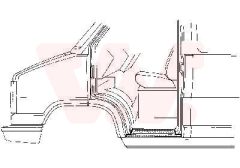 VAN WEZEL 1745101 — Накладка порога