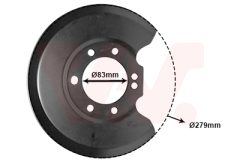 VAN WEZEL 1825374 — Щиток тормозного диска