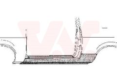 VAN WEZEL 1837101 — Накладка порога