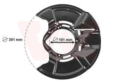 VAN WEZEL 2586371 — Protecție disc de frână