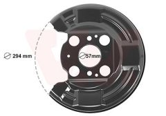 VAN WEZEL 2586373 — Protecție disc de frână