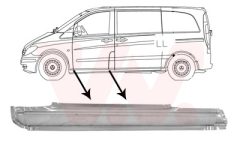 VAN WEZEL 3080101 — Накладка порога