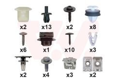 VAN WEZEL 3807794 — Крепёж бампера
