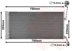 VAN WEZEL 43005430 — Radiator aer condiționat