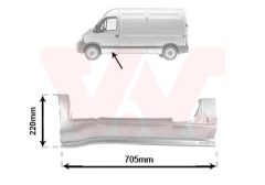 VAN WEZEL 4391101 — Накладка порога