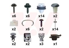 VAN WEZEL 4403793 — Set de montaj bară de protecție