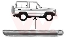 VAN WEZEL 5379102 — Накладка порога