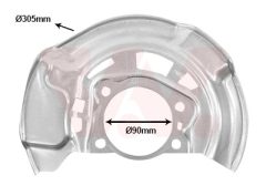 VAN WEZEL 5420372 — Protecție disc de frână