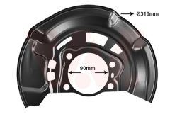 VAN WEZEL 5470371 — Protecție disc de frână