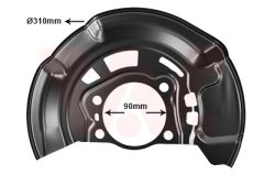 VAN WEZEL 5470372 — Protecție disc de frână