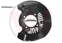 VAN WEZEL 5487371 — Щиток тормозного диска