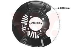 VAN WEZEL 5487372 — Щиток тормозного диска