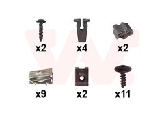 VAN WEZEL 5740794 — Set de montaj bară de protecție