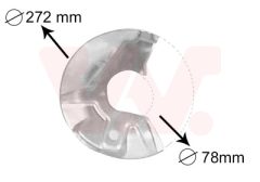 VAN WEZEL 5823371 — Щиток тормозного диска