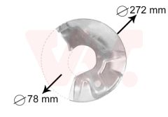 VAN WEZEL 5823372 — Щиток тормозного диска