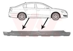 VAN WEZEL 5839104 — Накладка порога