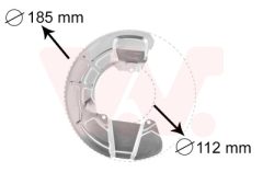 VAN WEZEL 5930371 — Protecție disc de frână