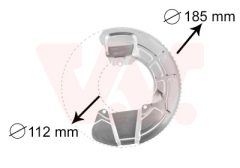 VAN WEZEL 5930372 — Protecție disc de frână