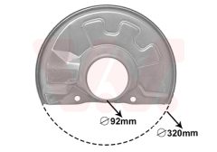 VAN WEZEL 5940372 — Protecție disc de frână