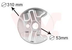 VAN WEZEL 5994372 — Щиток тормозного диска
