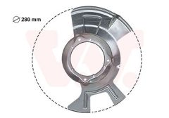 VAN WEZEL 8239371 — Protecție disc de frână