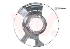 VAN WEZEL 8239372 — Protecție disc de frână