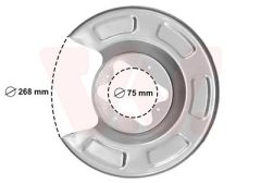 VAN WEZEL 8239373 — Protecție disc de frână