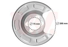 VAN WEZEL 8239374 — Protecție disc de frână