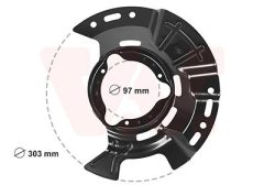 VAN WEZEL 8254371 — Protecție disc de frână