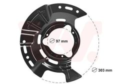 VAN WEZEL 8254372 — Protecție disc de frână