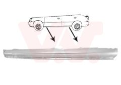 VAN WEZEL 8315103 — Накладка порога