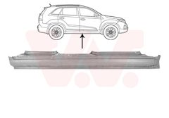VAN WEZEL 8385104 — Накладка порога