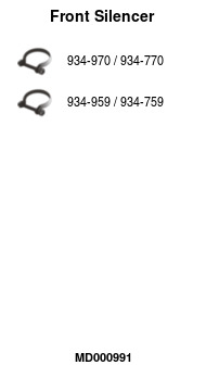 FA1 MD000991 — Передний глушитель